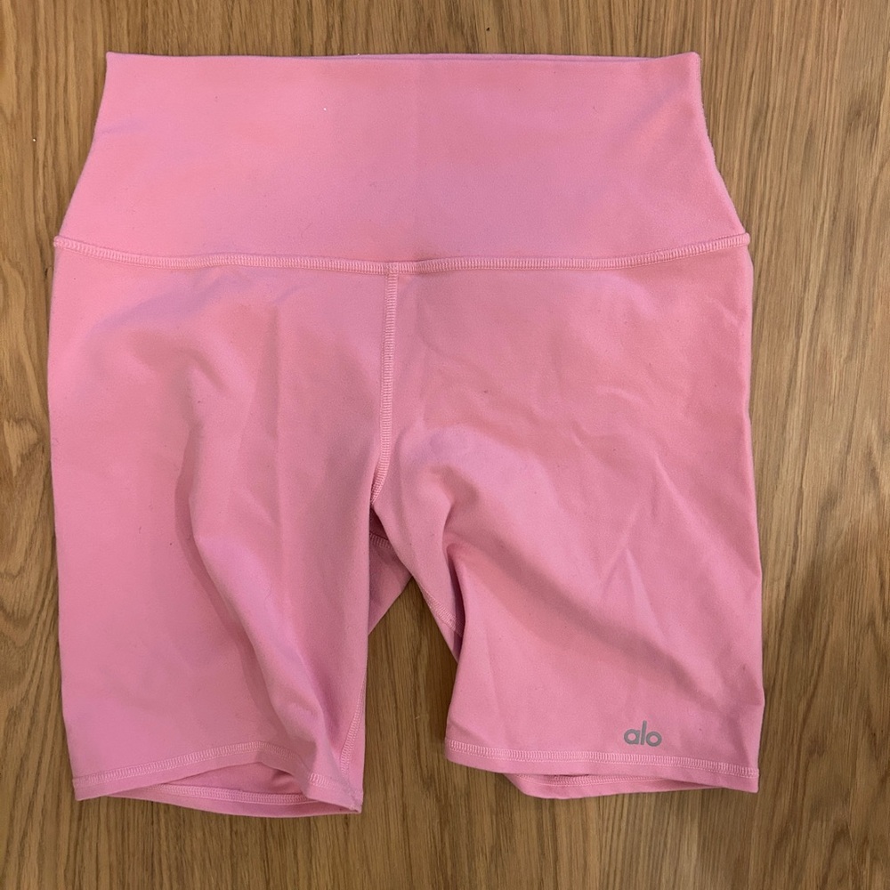 ALO Yoga Pink Bike Shorts